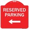 Signmission Reserved Parking Left Heavy-Gauge Aluminum Architectural Sign, 18" x 18", RW-1818-9768 A-DES-RW-1818-9768 - alternate 1